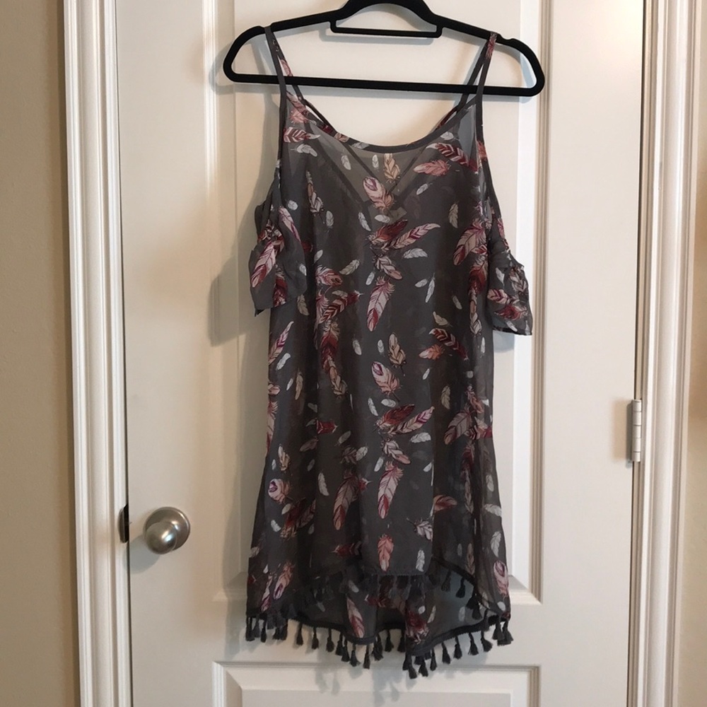 Cute Miken Swim Cover-up cold shoulder dress S